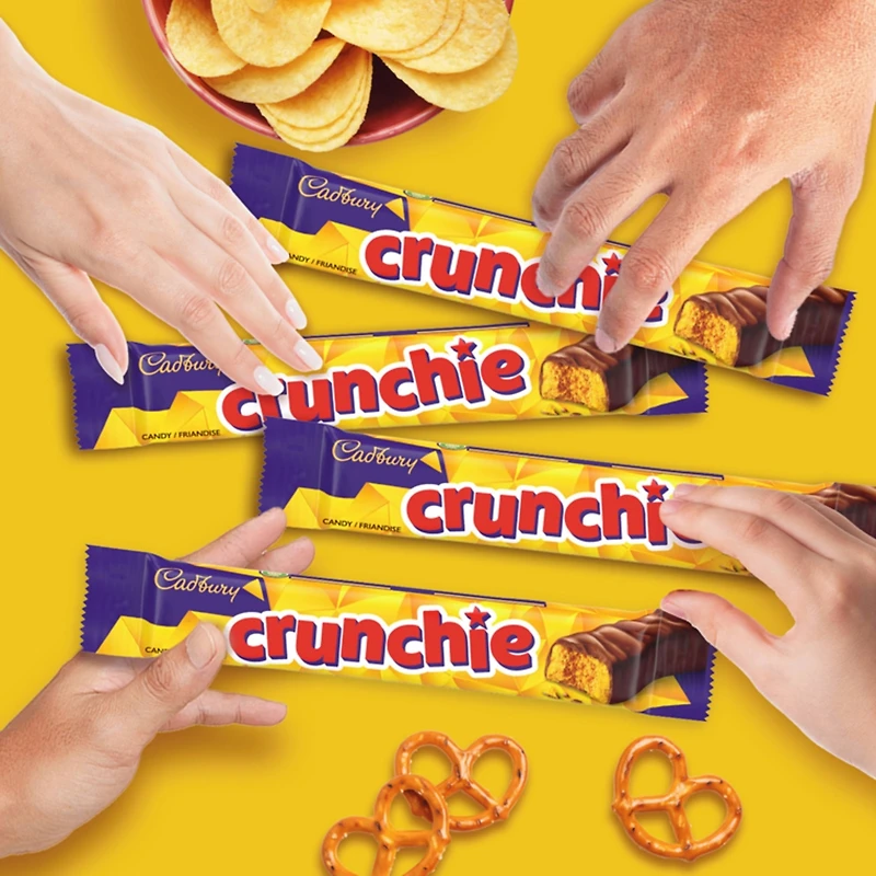 Crunchie, Chocolatey Candy Bars, Multipack, Pack of 4