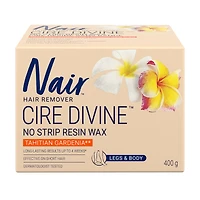 Cire Divine No Strip Resin Wax for Legs and Body, Tahitian Gardenia
