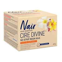Cire Divine No Strip Resin Wax for Legs and Body, Tahitian Gardenia