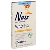 Wax Ready-Strips for Legs and Body with Honey and Milk Extracts