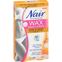 Wax Ready-Strips for Legs and Body with Honey and Milk Extracts