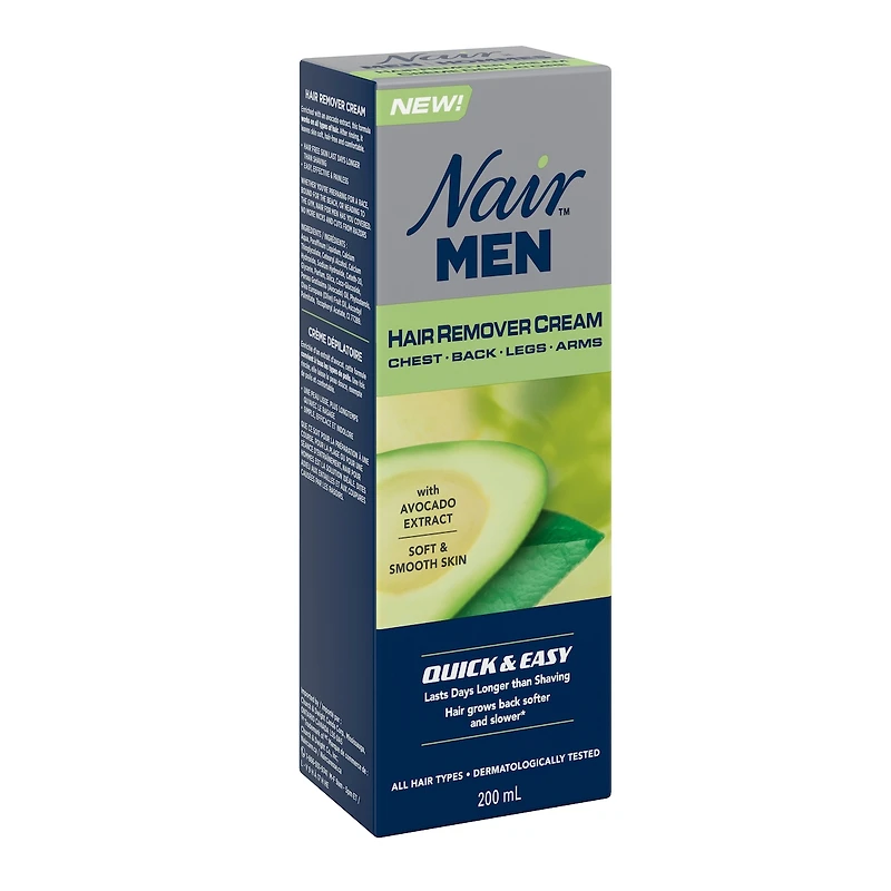 Men's Quick and Easy Hair Remover Cream with Avocado Extract