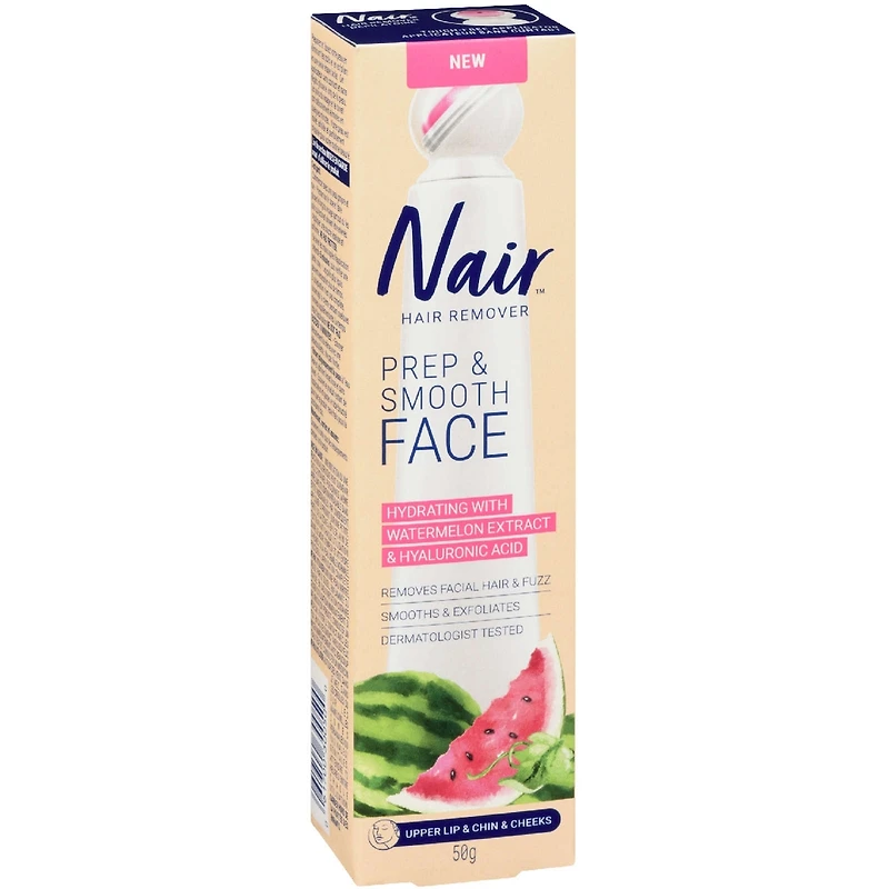 Crème d'épilation, préparation et lissage du visage, hydratante à l'extrait de pastèque et à l'acide hyaluronique
