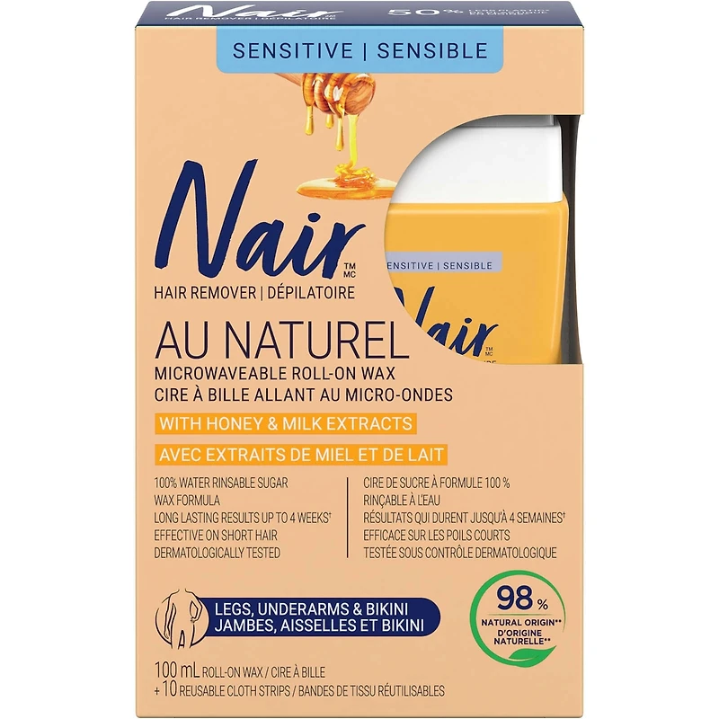 Dissolvant de cire à bille Au Naturel Avec Extraits de Miel et de Lait