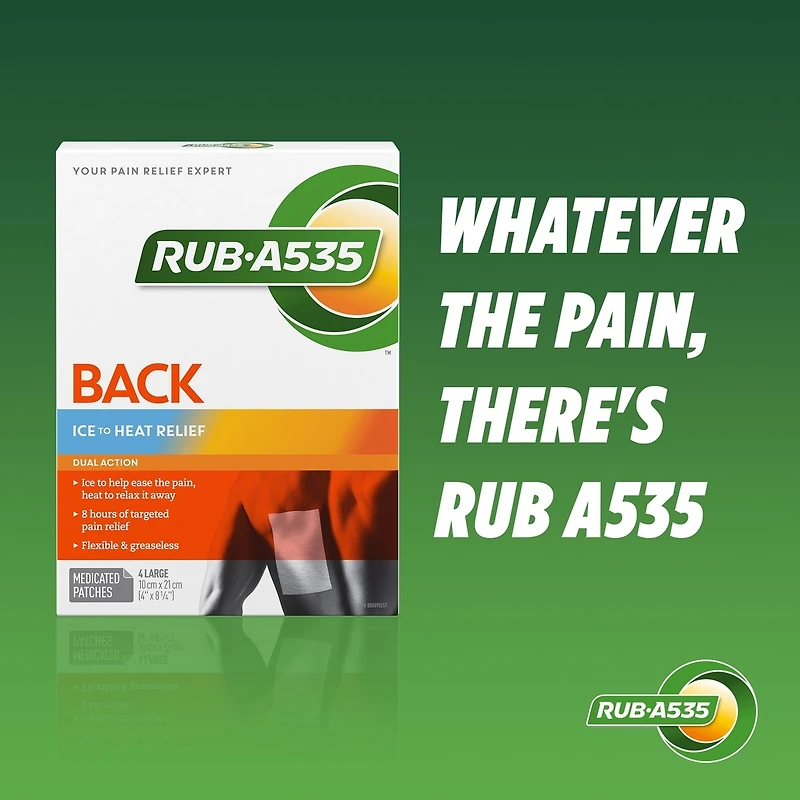 Timbres soulagement froid à chaud dos