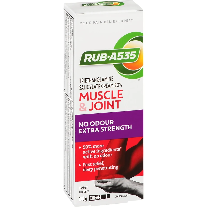 Crème antidouleur extra forte inodore pour muscles et articulations