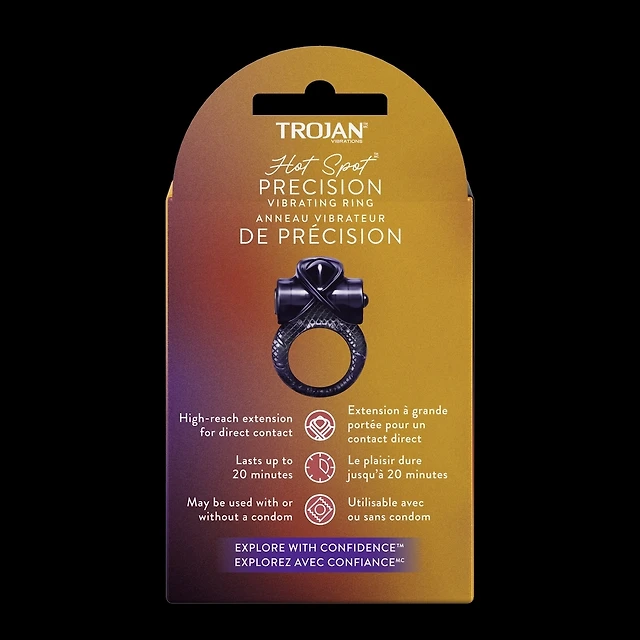 trojan vibrations hot spot vibrating ring couples massager Trojan Hot Spot Precision Vibrating Ring