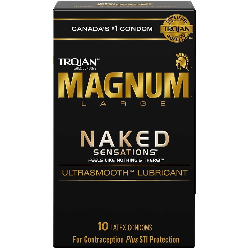 Condoms lubrifiés larges Sensations nues Magnum