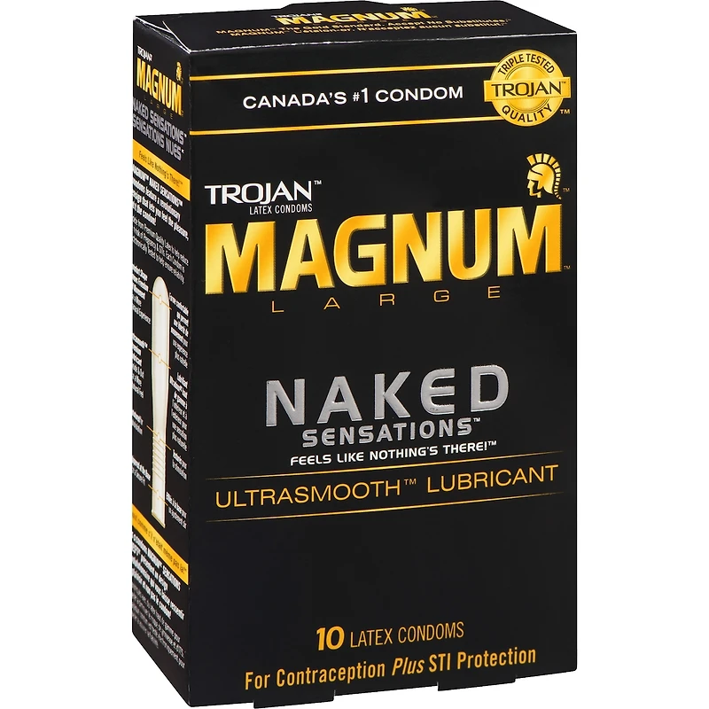 Condoms lubrifiés larges Sensations nues Magnum