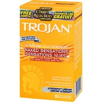 Condoms lubrifiés ultranervurés Sensations nues
