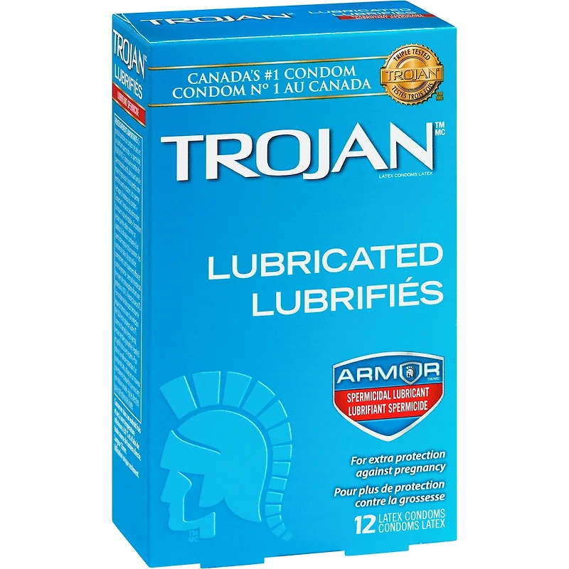 Condoms lubrifiés classiques avec lubrifiant spermicide Classique