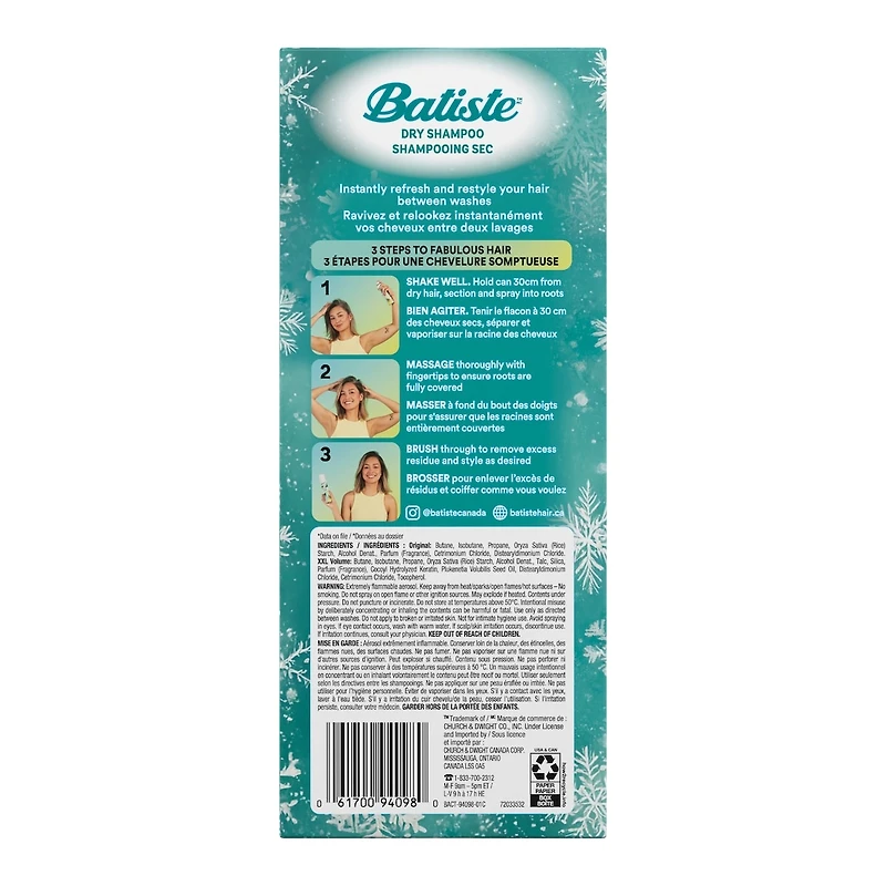 Coffret cadeau Batiste Holiday 2x200ml