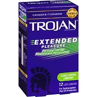 Extended Pleasure Condoms With Climax Control Lubricant