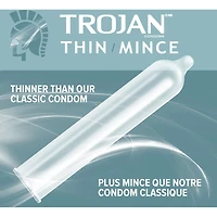 Condoms lubrifiés minces