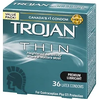 Condoms lubrifiés minces