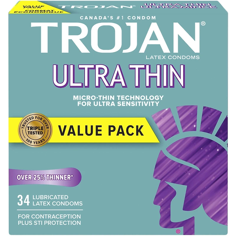 Condoms lubrifiés ultraminces