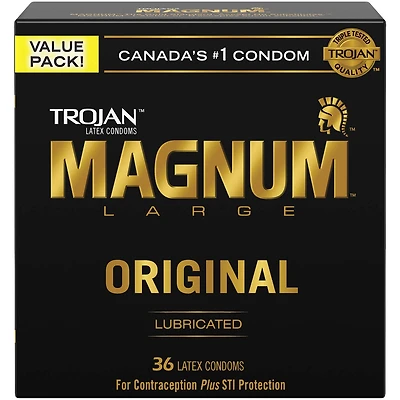 Magnum Large condoms lubrifiés en latex