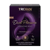 Trojan Dual Pleasure Vibrating Ring For Couples