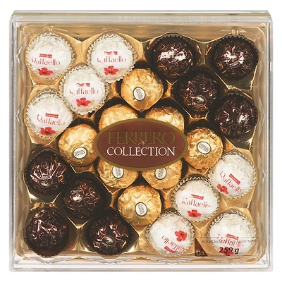 Assorted Chocolate and Coconut Confections Gift Box, 24 pieces