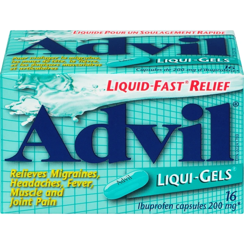 Advil Capsules de 200 mg d'Ibuprofène Liqui-Gels