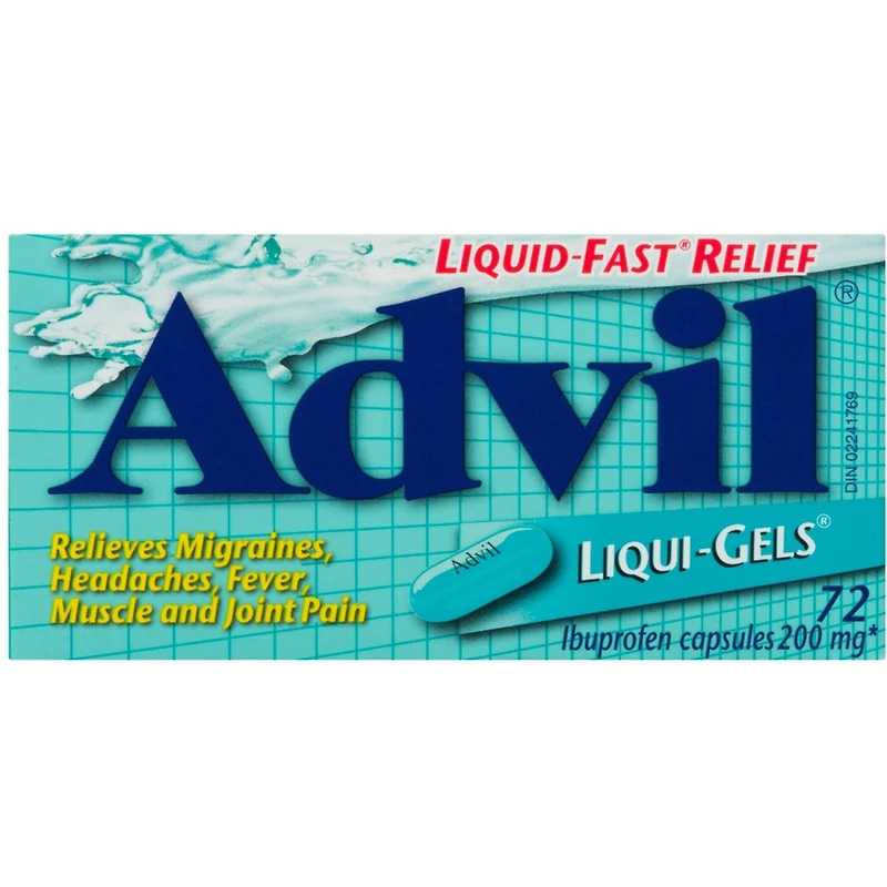 Advil Capsules de 200 mg d'Ibuprofène Liqui-Gels