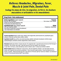 Advil, Extra-fort, pour soulager les maux de tête, les migraines et la douleur, 400 mg d’ibuprofène, flacon de 24