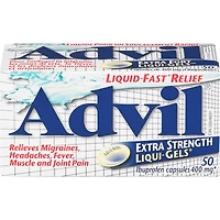Advil Extra Strength Liqui-Gels for Headaches, Migraines, and Pain Relief, 400 mg Ibuprofen
