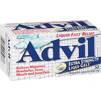 Advil Extra Strength Liqui-Gels for Headaches, Migraines, and Pain Relief, 400 mg Ibuprofen