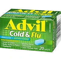 Advil Cold & Flu Analgesic + Antihistamine 20 Caplets