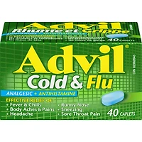 Advil Cold & Flu Analgesic + Antihistamine 40 Caplets