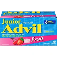 Advil Junior Comprimés d'ibuprofène à 100 mg, USP, Fruits