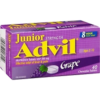 Advil Junior Comprimés d'ibuprofène à 100 mg, USP, Raisin