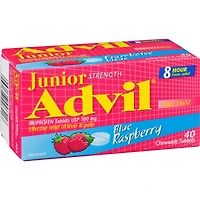 Advil Junior Comprimés d'ibuprofène à 100 mg, USP, Framboise bleue