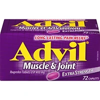 Advil Muscles et articulations Extra-fort, pour soulager les douleurs inflammatoires, 400 mg d’ibuprofène, flacon de 72