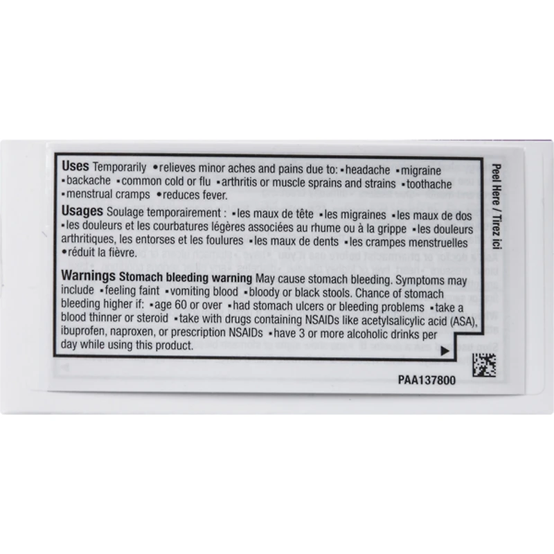 Advil Muscles et articulations Extra-fort, pour soulager les douleurs inflammatoires, 400 mg d’ibuprofène, flacon de 72