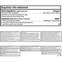 Advil Douleurs Arthritiques Capsules de 400 mg d'Ibuprofène 45 Liqui-Gels à Action Durable