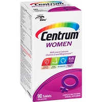 Centrum Femmes, un supplément complet de vitamines et de minéraux, en format de 90 comprimés