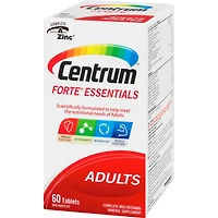 Centrum Forte Essentiels, un supplément complet de vitamines et de minéraux formulé pour les adultes