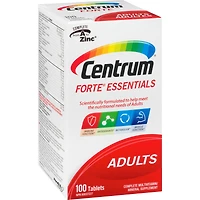 Centrum Forte Essentials Adult Multivitamin and Multimineral Supplement Tablets