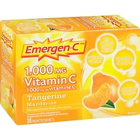 Mélange pour boisson Emergen-C, supplément de vitamine C (1 000 mg), saveur de mandarine, 30 sachets