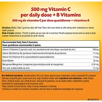 Emergen-C Gummies 500mg Vitamin C Supplement, Orange, Tangerine & Raspberry Flavours