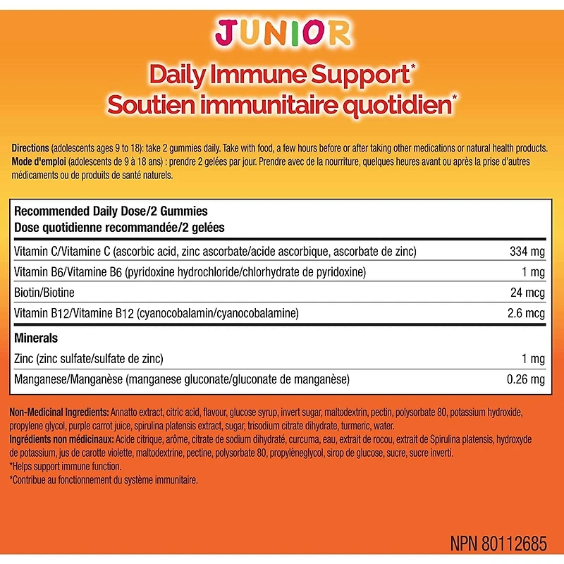 EMERGEN-C Junior explosion de baies (gelées)