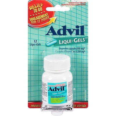 Advil Capsules de 200 mg d'Ibuprofène Liqui-Gels