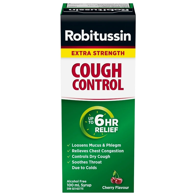 Robitussin Contrôle de la Toux Extra Fort Liquide 100 ml