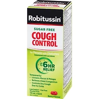 Robitussin Contrôle de la Toux Liquide pour les Diabétiques Saveur de Baie 115 ml