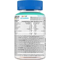 Junior MultiGummies Tropical Fruit Multivitamin and Multimineral Supplement, Pineapple-Mango, Dragonfruit, and Passionfruit Flavours
