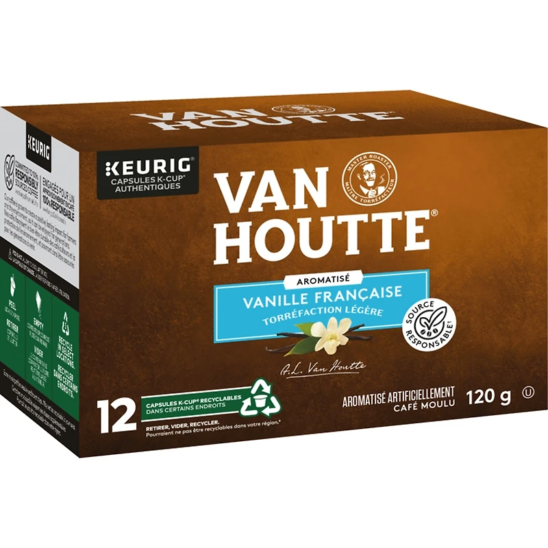 French Vanilla, Light Roast, K-Cup Coffee Pods, 12 Count