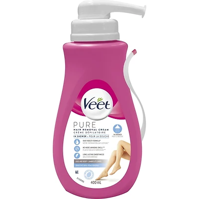 Veet® Pure™ In-Shower Hair Removal Cream, Sensitive Skin
