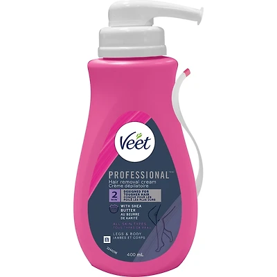 Crème dépilatoire Veet® ProfessionalMC, pompe avec spatule