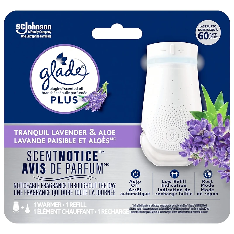 Glade Plugins® Scented Oil Plus Starter Kit - Tranquil Lavender & Aloe